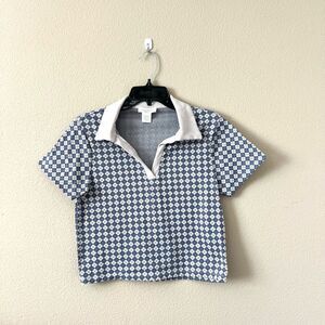 Kirious Los Angeles Academia Argyle Crop Top